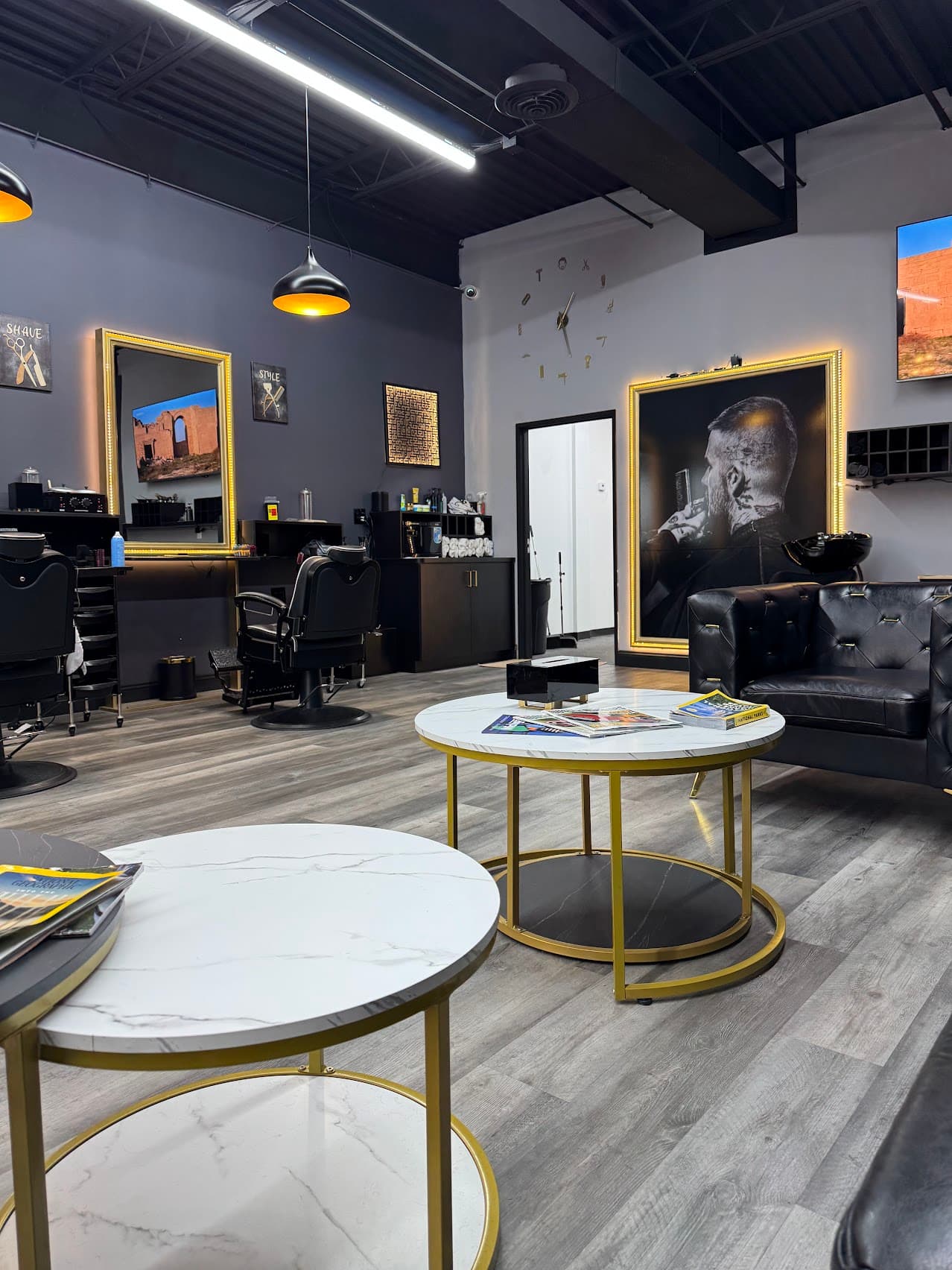Barbershop interior